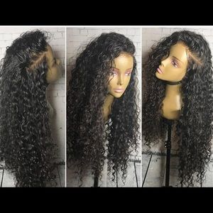 Virgin Curly Malaysian lace front wig